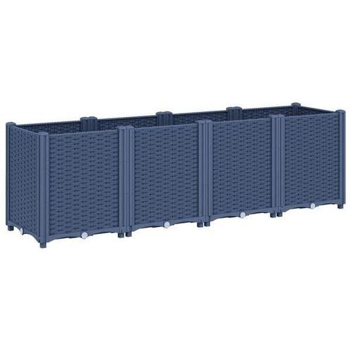 Plantenbak Grijs 160cm - Retourdeal - 35% Korting!, Tuin en Terras, Bloembakken en Plantenbakken, 30 tot 60 cm, 100 cm of meer