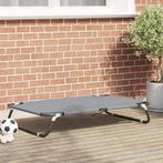 vidaXL Inklapbaar Hondenbed Lichtgrijs Metalen Frame,, Dieren en Toebehoren, Verzenden, Nieuw