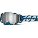 Crossbril 100% Armega Albar met Spiegellens Zilver, Nieuw met kaartje, Motorcrosskleding, 100%