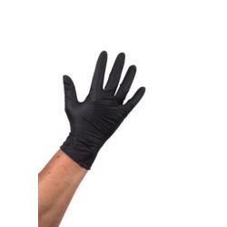 Handschoen nitril poedervrij zwart S - 100 stuks, Huis en Inrichting, Schoonmaakartikelen, Verzenden