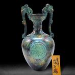 – Grand Dragon-Ear Vase - sculptuur Brons - Japan