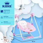 KIDIZ® Baby Swing - Wipstoel - Babyschommel - max 9kg - Roze, Kinderen en Baby's, Verzenden, Nieuw