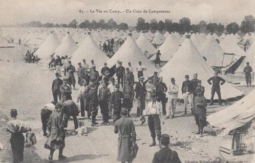 MILITAIR - La Vie au Camp. - Un Coin de Campement, Verzamelen, Ansichtkaarten | Nederland, Verzenden