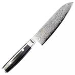 Yaxell Ran Santoku Koksmes 16,5 cm – 69 Lagen Damaststaal., Ophalen of Verzenden, Nieuw, Overige materialen, Los bestek