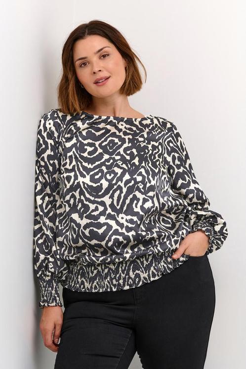 Kaffe Curve blouse Mathilda satijn Maat:, Kleding | Dames, Blouses en Tunieken, Overige kleuren, Nieuw, Verzenden
