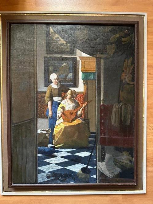 Johannes Maria Hansen (1933-2024), naar Johannes Vermeer -, Antiek en Kunst, Kunst | Schilderijen | Klassiek