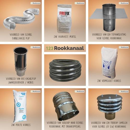 Flexibel rookkanaal goedkoop, Huis en Inrichting, Kachels, Vrijstaand, Nieuw, Hout, Ophalen of Verzenden