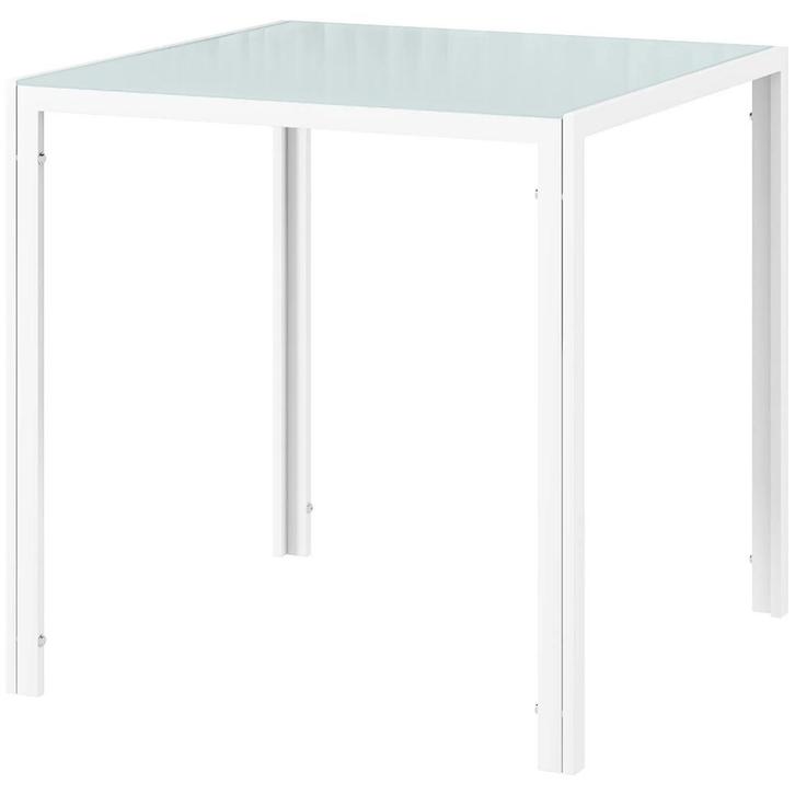TRUUSK Vierkante Eettafel van Gehard Glas - Voor 4 Personen, Huis en Inrichting, Tafels | Eettafels, Nieuw, Verzenden