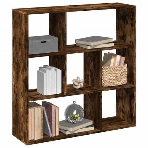vidaXL Kamerscherm / boekenkast 102x29x103,5 cm hout gerookt, Huis en Inrichting, Kasten | Boekenkasten, Nieuw, Overige houtsoorten