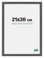 Fotolijst 21x30 cm - Antraciet - MDF - Mura, Huis en Inrichting, Woonaccessoires | Lijsten, Verzenden, Nieuw