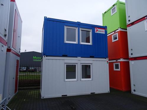 16ft kantoorunit (ca. 4.8 x 2.4 m.) nieuw grijs of blauw!, Zakelijke goederen, Machines en Bouw | Keten en Containers