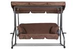 Luxe Schommelbank - Gepoedercoat Frame, Dikke Matras en C..., Ophalen of Verzenden, Nieuw