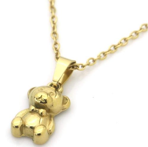Beertjes ketting - Verkleurd niet, Sieraden, Tassen en Uiterlijk, Kettingen, Met hanger, Verstelbaar, Goud, Nieuw, Overige materialen