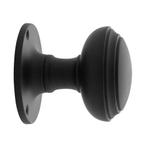Deurknop 55mm - Rond draaibaar zwart (voor buiten), Doe-het-zelf en Verbouw, Nieuw, Overige typen, Koper of Messing, Ophalen of Verzenden
