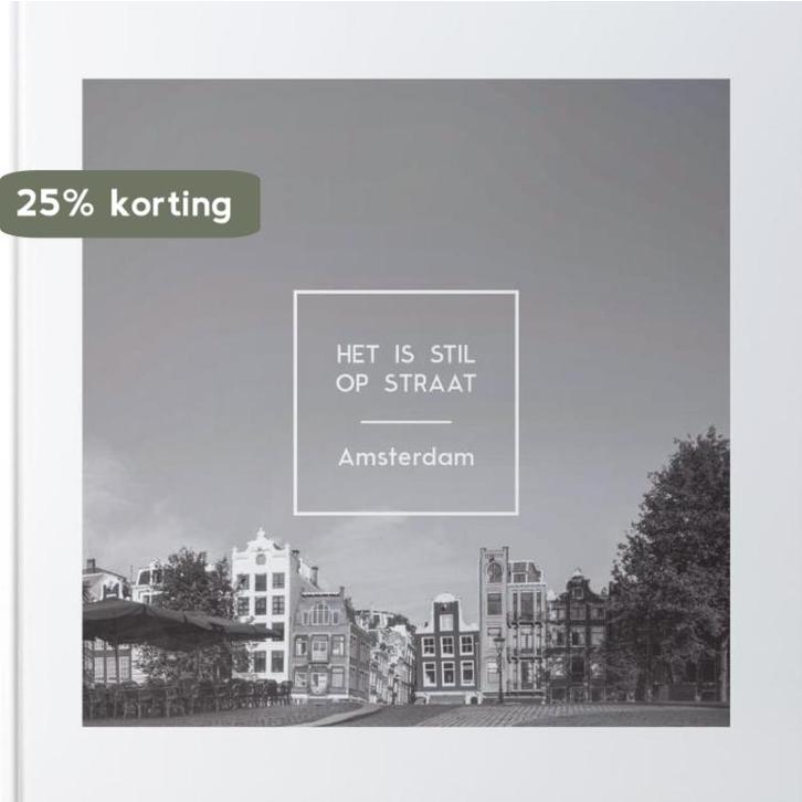 Het is stil op straat - Amsterdam 9789081700757, Boeken, Kunst en Cultuur | Fotografie en Design, Zo goed als nieuw, Verzenden