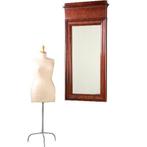 Franse Louis Philippe schouwspiegel ca 1815 met ingelegde b, Antiek en Kunst, Antiek | Spiegels, Ophalen of Verzenden