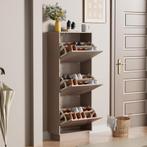 Schoenenkast - Schoenenrek - 50x24x131 cm - Moka - UEV, Verzenden, Zo goed als nieuw