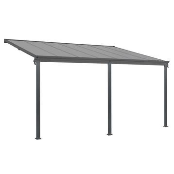 Terrasdak / Overkapping - Borneo - 5.5 x 3 m - Grijs beschikbaar voor biedingen