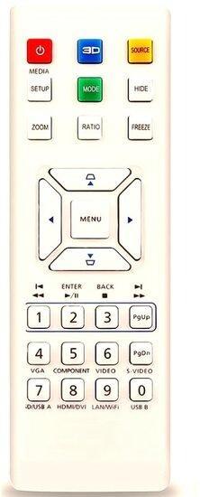 Universele Acer beamer afstandsbediening - Wit, Audio, Tv en Foto, Afstandsbedieningen, Verzenden