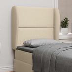 vidaXL Hoofdbord oor Crème 80 x 23 x 6 cm Stof, Verzenden, Nieuw, Crème, Stof
