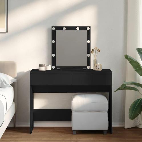 vidaXL Kaptafel met LED-verlichting 100x40x130 cm zwart, Huis en Inrichting, Tafels | Kaptafels, Nieuw, Verzenden