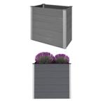 vidaXL Plantenbak verhoogd 100x50x91 cm HKC grijs, Tuin en Terras, Bloembakken en Plantenbakken, 100 cm of meer, Verzenden, Nieuw