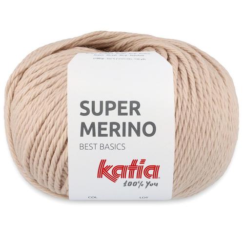 Katia Super Merino - 08 beige - Wol/Acryl Garen, Hobby en Vrije tijd, Breien en Haken, Ophalen of Verzenden