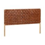 *WOONWINKEL* Kave Home Calixta Hoofdbord Massief Teakhout, Verzenden, Nieuw, Bruin