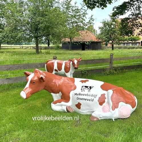Polyester dierenbeeld koe, ezel beeld Tuinbeeld kopen, Tuin en Terras, Tuinbeelden, Dierenbeeld, Nieuw, Kunststof, Ophalen of Verzenden