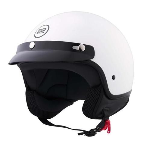 BHR 839 retro jethelm wit | ECE 22.06, Motoren, Kleding | Motorhelmen, Nieuw met kaartje, Verzenden