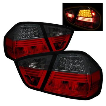 Spyder BMW E90 3-Series 06-08 4Dr LED Tail Lights Red Smoke beschikbaar voor biedingen