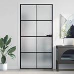 vidaXL Binnendeur smal 102,5x201,5 cm gehard glas en, Doe-het-zelf en Verbouw, Deuren en Horren, Verzenden, Nieuw