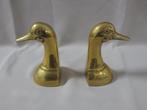 Boekensteunen (2) - Messing - Boekensteun eend, Antiek en Kunst