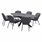 Garden Impressions Yima tuinset 7-delig - Scot tuintafel, Tuin en Terras, Tuinsets en Loungesets, Verzenden, Nieuw