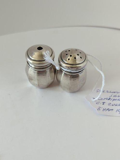 Zoutlepel (3) - .925 zilver - 3 items van antiek zilver, Antiek en Kunst, Antiek | Goud en Zilver
