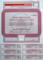 Spar supermarkten: optiebewijs uit 1991 met Spar-logo&#39;s, Ophalen of Verzenden, Zo goed als nieuw, Overige typen