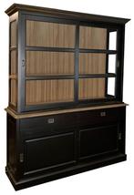 Buffetkast zwart Zaandam 180cm eiken achterwand en lijsten, Huis en Inrichting, Ophalen of Verzenden, Nieuw
