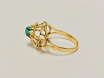 Ring - 18 karaat Geel goud Turquoise, Sieraden, Tassen en Uiterlijk, Ringen, Nieuw