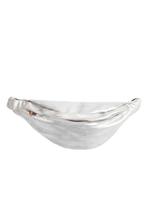 Leren Heuptas Zilver Breed Flap Fanny Pack Achtervak Zwarte, Ophalen of Verzenden, Nieuw, Overige typen