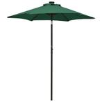 vidaXL Parasol met LED-verlichting 200x211 cm aluminium, Tuin en Terras, Parasols, Verzenden, Nieuw