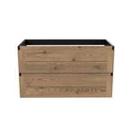 Onderkast Arcqua Nature 90 cm Eiken Mat Zwart, Doe-het-zelf en Verbouw, Ophalen of Verzenden, Nieuw, Bad