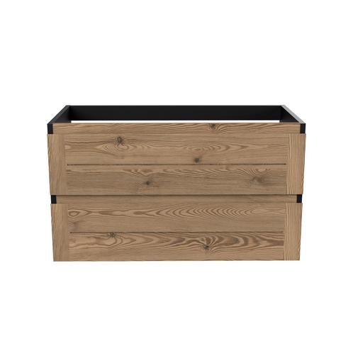 Onderkast Arcqua Nature 90 cm Eiken Mat Zwart, Doe-het-zelf en Verbouw, Sanitair, Bad, Nieuw, Ophalen of Verzenden