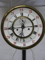Regulateur met dubbel gewicht - Messing-Emaille-Metaal -, Antiek en Kunst, Antiek | Klokken