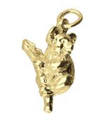 Gouden Koala beer op tak ketting hanger, Verzenden, Nieuw