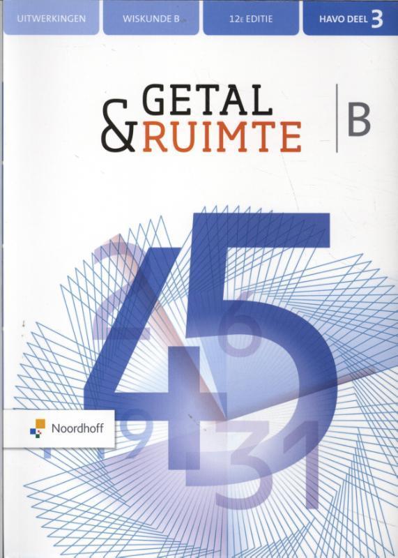 Getal  Ruimte 12e ed havo B uitwerkingenboek 3 9789001737634, Boeken, Studieboeken en Cursussen, Zo goed als nieuw, Verzenden