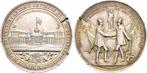 Zilver medaille, Schuetzenmedaille von Sebald 1865 Bremen..., Verzenden