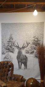 Alpaca TAPESTRY met herten in de sneeuw - 185x140cm - klaar