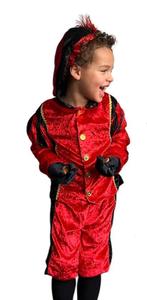 Pietenpak kinderen Ibiza Rood - 140, Diversen, Sinterklaas, Verzenden, Nieuw