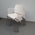 Stapelstoelen - wit kunststof zitting (alleen per set), Huis en Inrichting, Stoelen, Ophalen of Verzenden, Nieuw