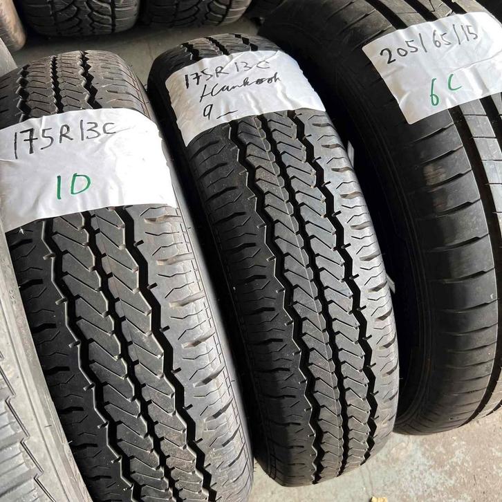 2 x Hankook 175-80-13 C Zomerbanden 9mm, Auto-onderdelen, Banden en Velgen, 13 inch, Zomerbanden, 175 mm, Bestelwagen, Gebruikt